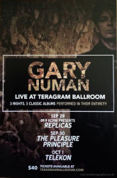 Gary Numan Poster 2015 Los Angeles